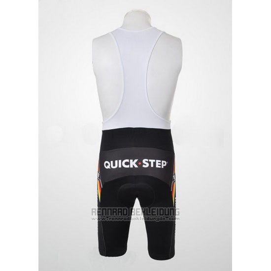 2010 Fahrradbekleidung Quick Step Champion Belgien Trikot Kurzarm und Tragerhose - zum Schließen ins Bild klicken